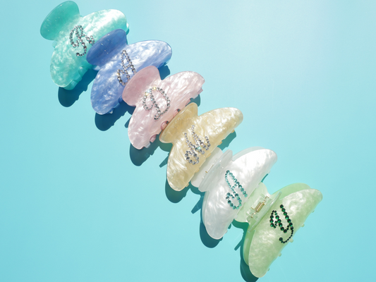 Monogram Claw Clip – Personalized Initial Hair Accessory