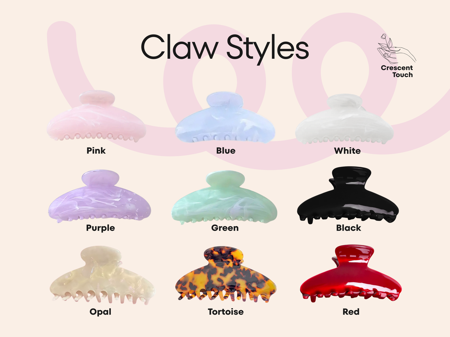 Custom Name Claw Clip