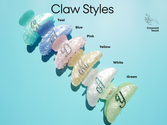 Monogram Claw Clip – Personalized Initial Hair Accessory