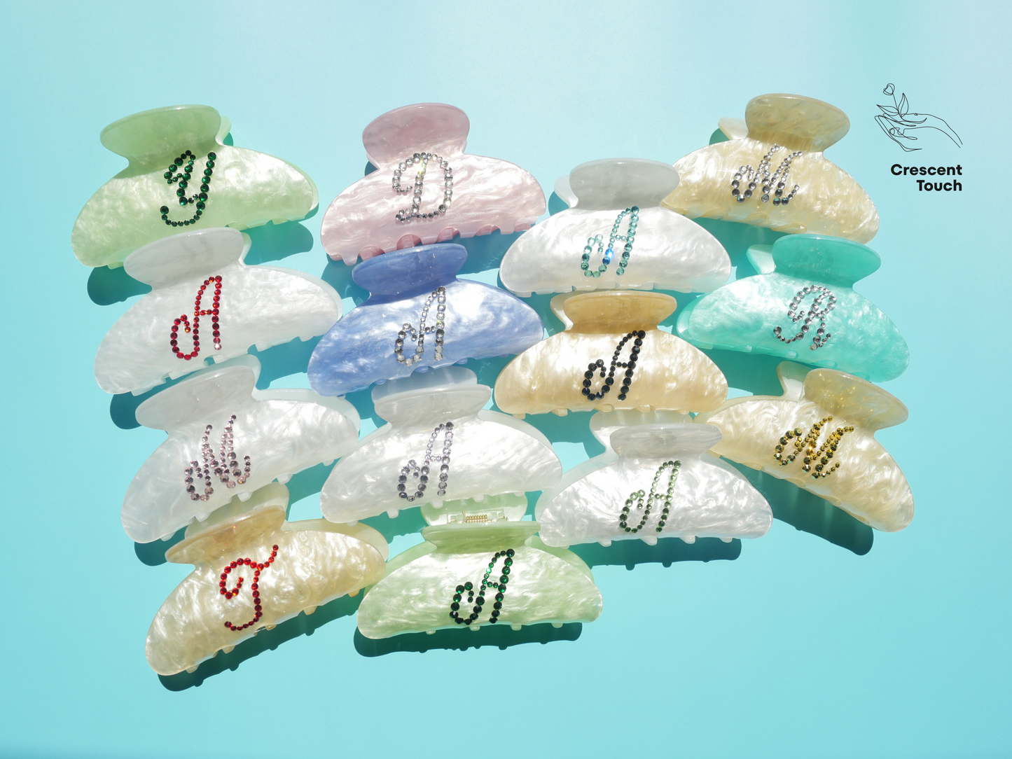 Monogram Claw Clip – Personalized Initial Hair Accessory